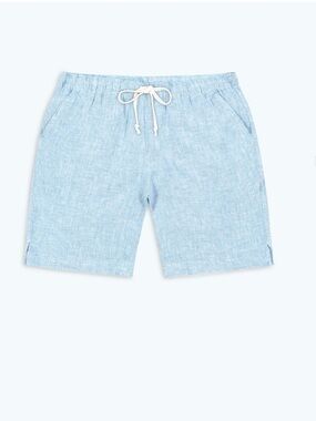 Alex Crane Bo Shorts 100% French
Linen Steel
